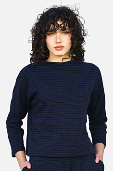 Atom Top - Blue & Black