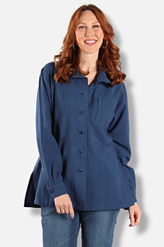 Hi Collar Shirt - Caspian