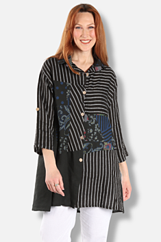 Patch Shirt - Black