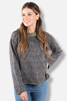 Relax Yoga Top Plus - Jungle Odyssey Print