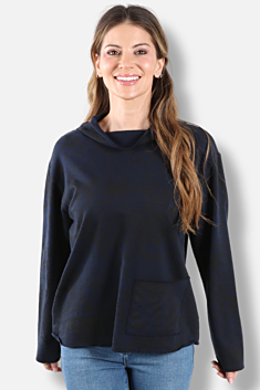 Relax Yoga Top Plus - Nebula Pebbles Print