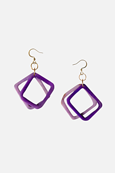 Sansa Earrings - Purple & Lavender