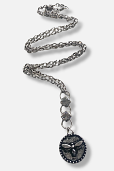 Bee Necklace - Silver