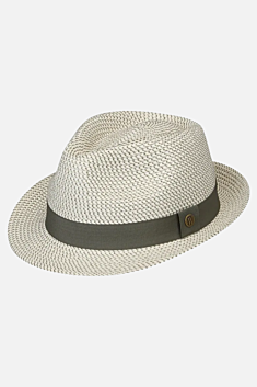 Charlie Trilby Hat - Ivory & Olive