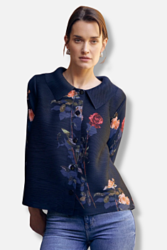 Elizabeth Rose Garden Pleat Shirt - Midnight Mix 