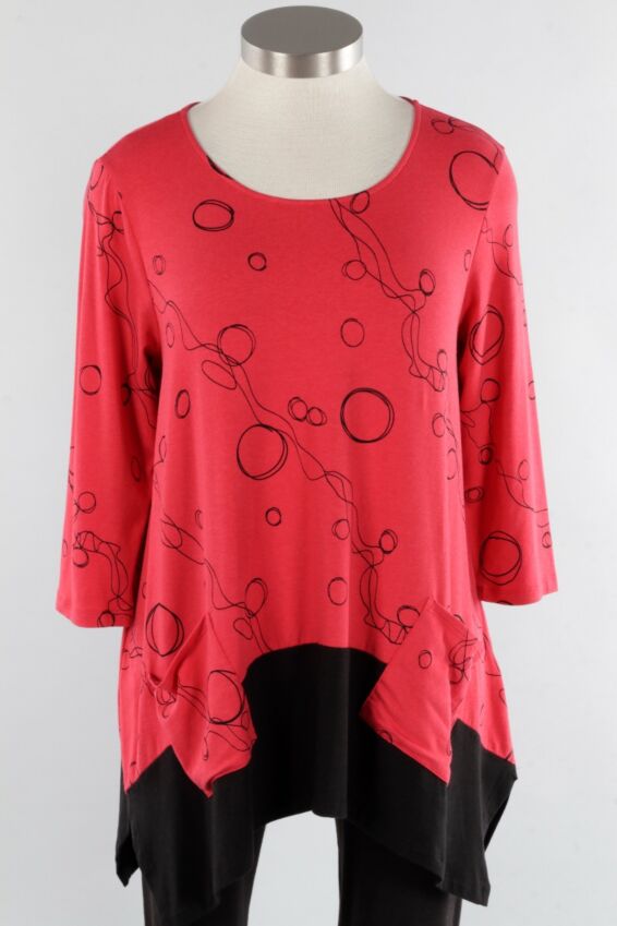 Fenella Top Plus - Ruby