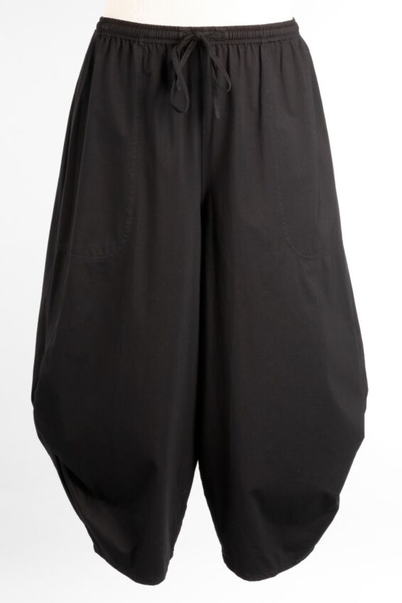 Draw String Pant Plus - Black