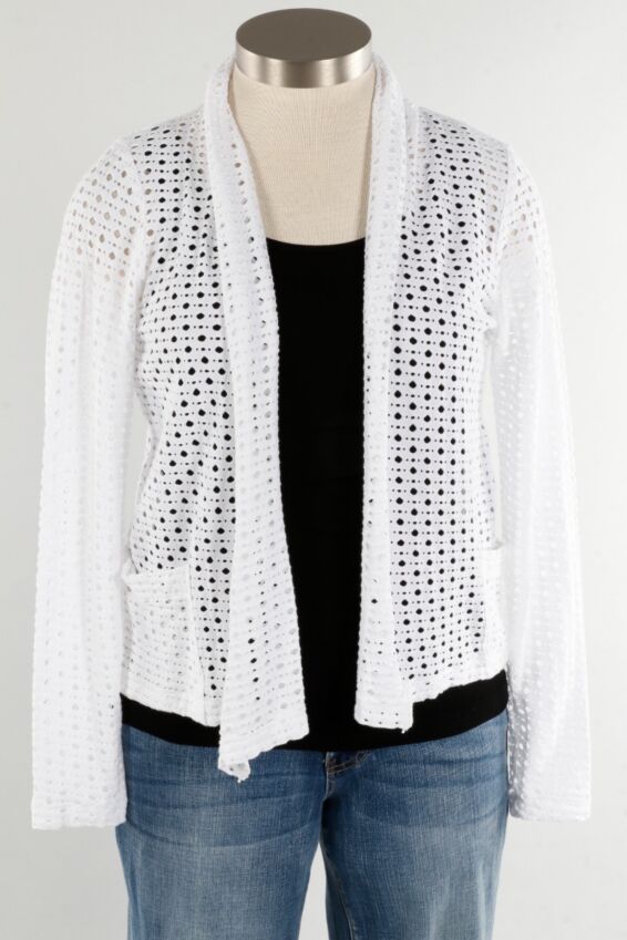 Laser Cut Jacket - White