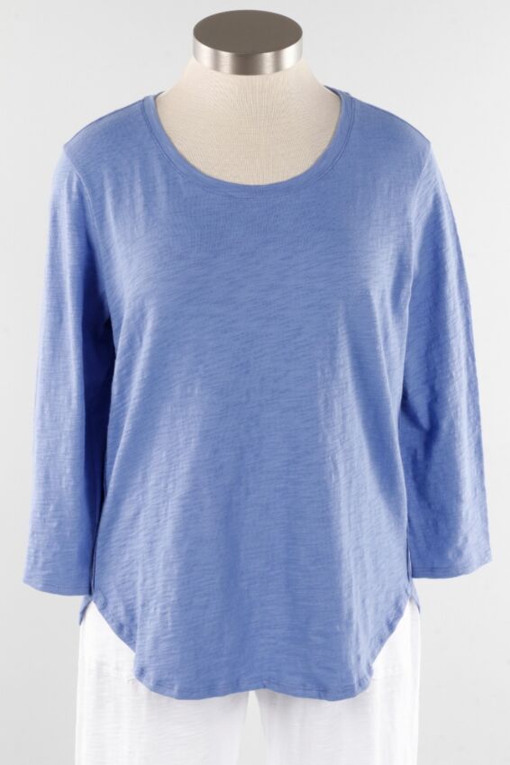 High Lo Tee - Baja Blue