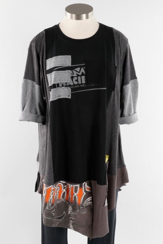 3 Stripe Point - Black & Grey #3