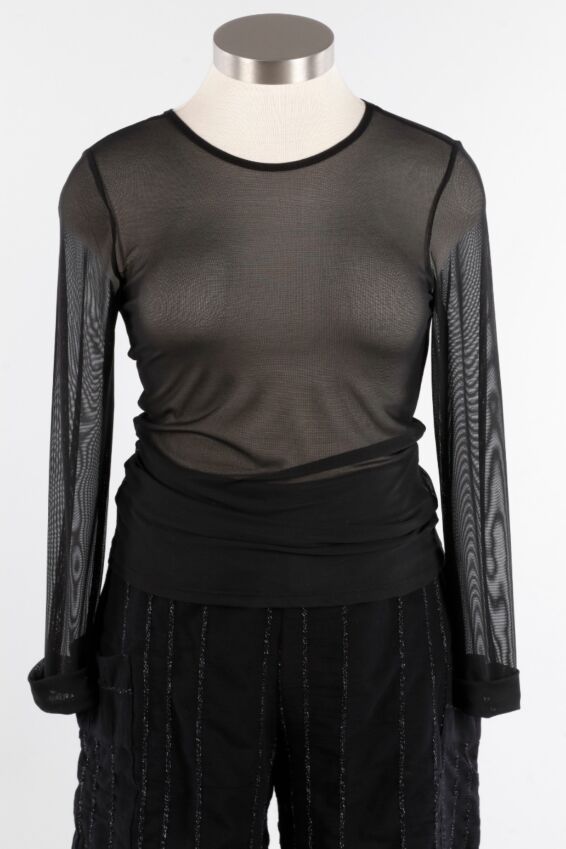 Mika Tee Plus - Black Mesh