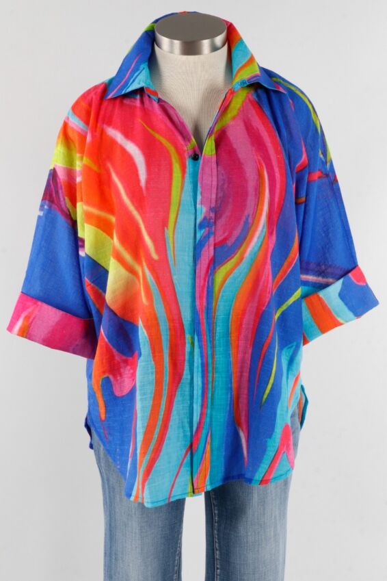 Cotton Slub Shirt - Multi Color O'Keefe