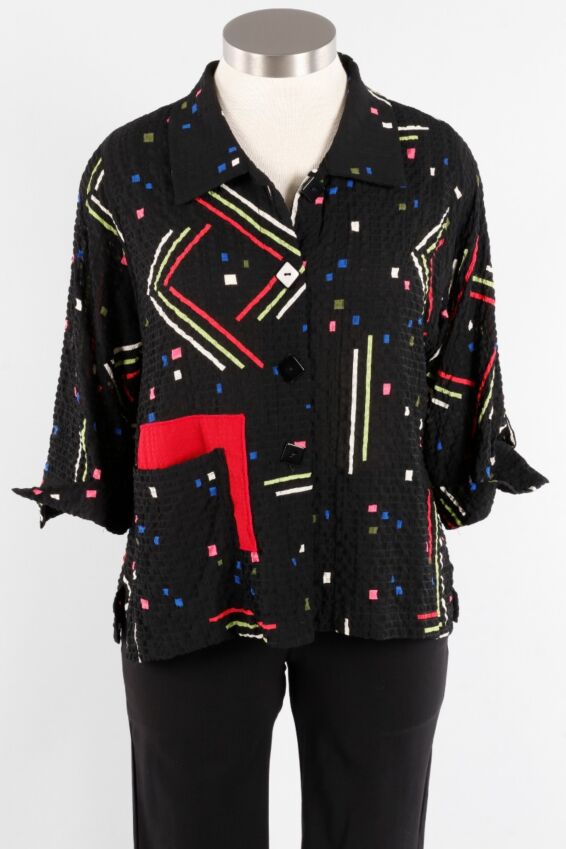 Confetti Jacket - Black Multi