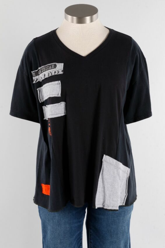 Stripe Tee - Black & Grey #5