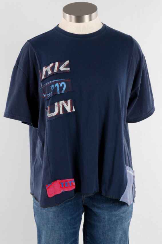 Stripe Tee - Navy & White #14