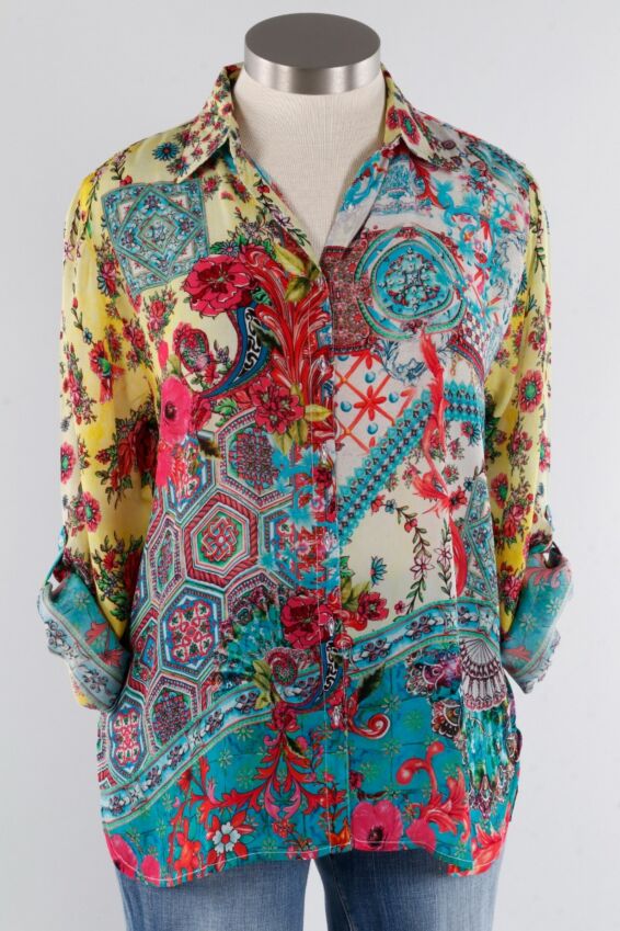 Button Down Shirt - Yellow Multi