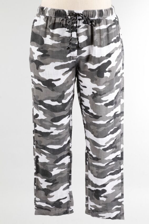 Drawstring Pant - White Camo