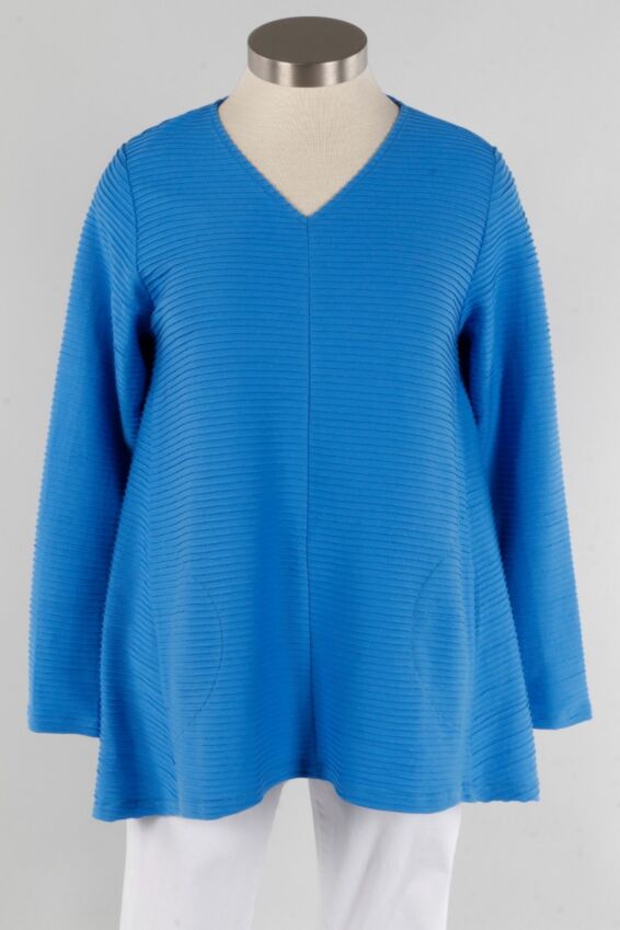 V-Neck Pullover - Summer Sky