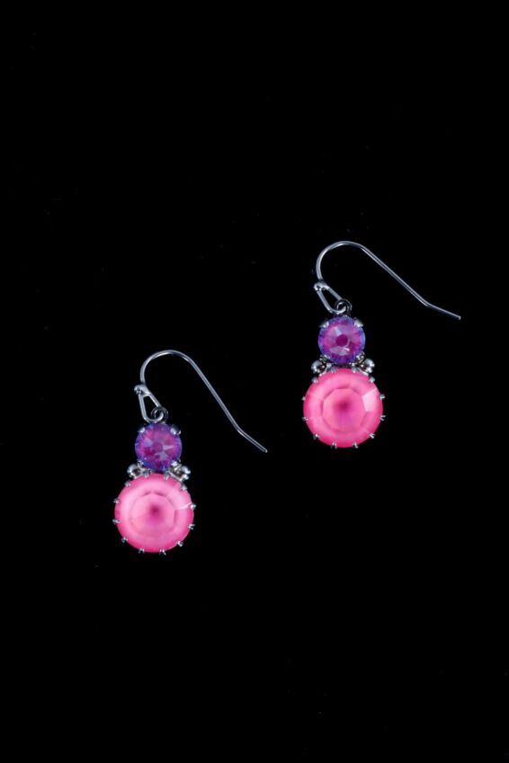 Adelina Dangle Earring - Pink