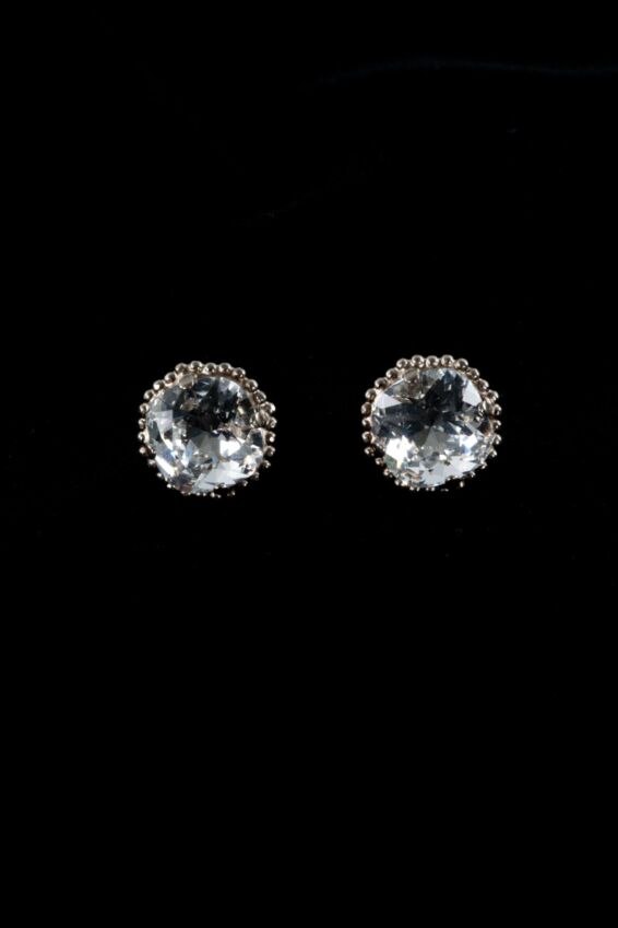 Solitaire Stud Earring - Crystal