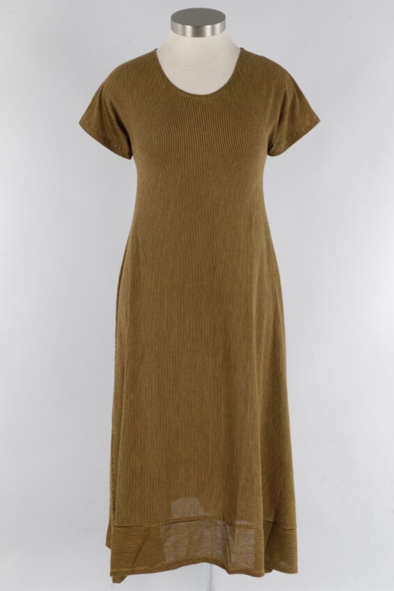 Friso Dress - Mustard & Black