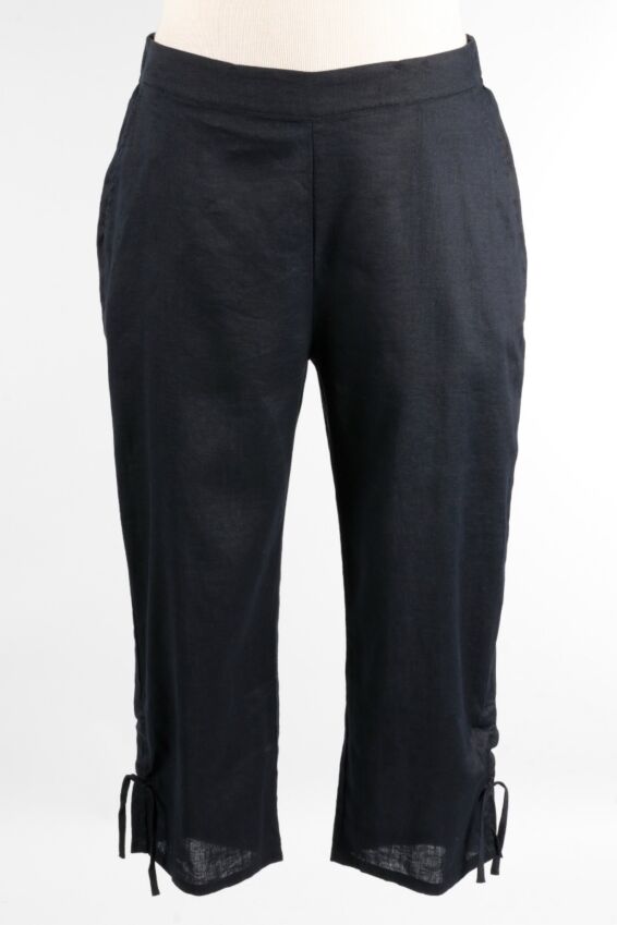Ruched Capri - Black