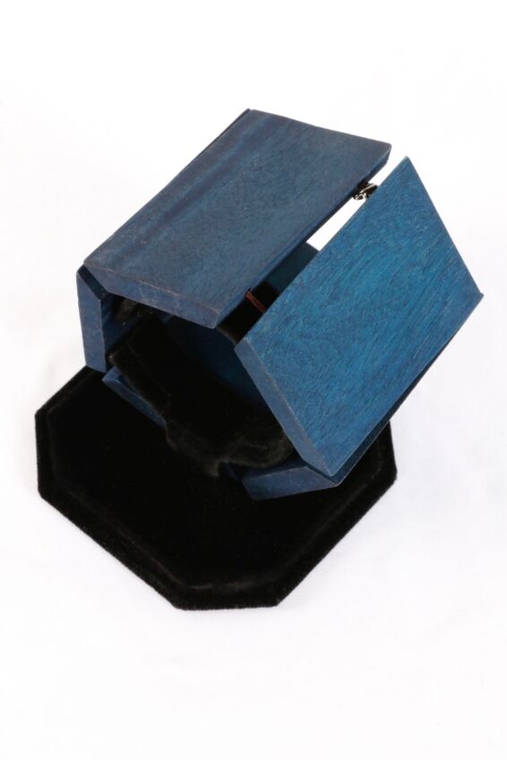 Chunky Wooden Bracelet - Blue