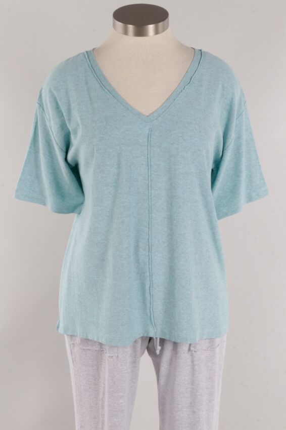 V-Neck Tee - Lagoon
