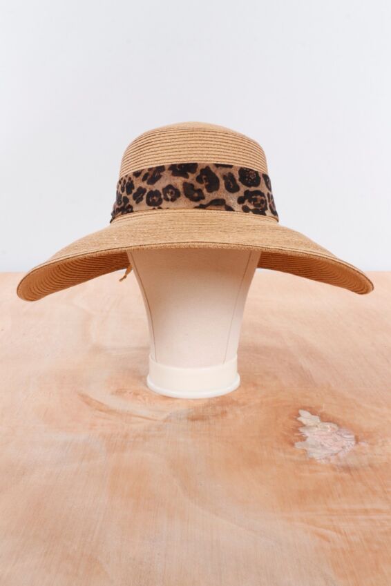 Ultrabraid Back Bow Hat - Leopard