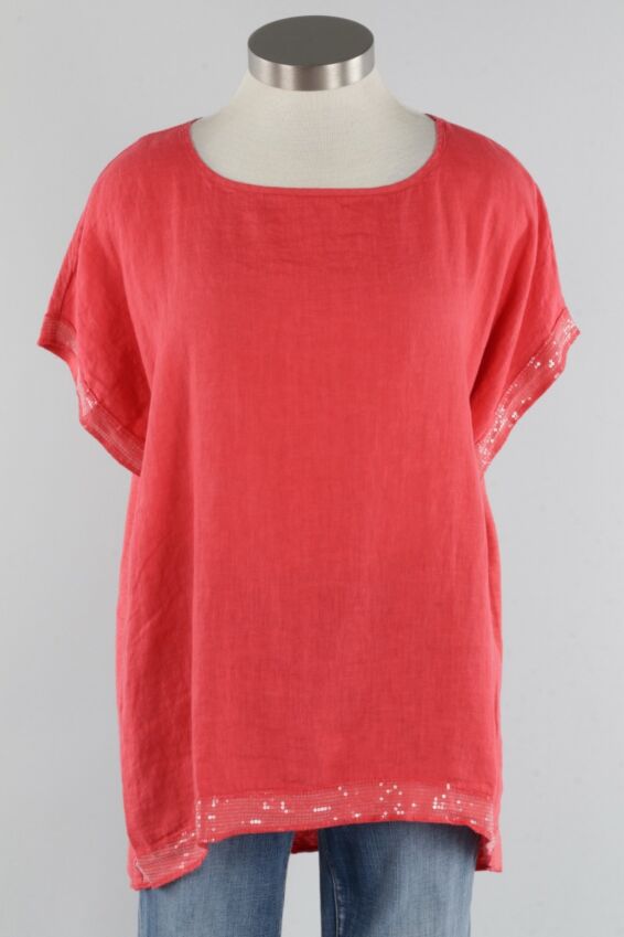 Sequin  Top - Heart