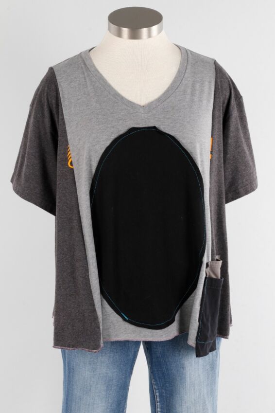 Passage Tee - Grey & Black #1