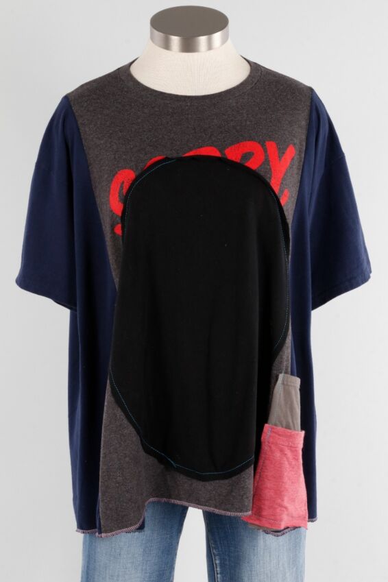 Passage Tee - Charcoal & Navy #2