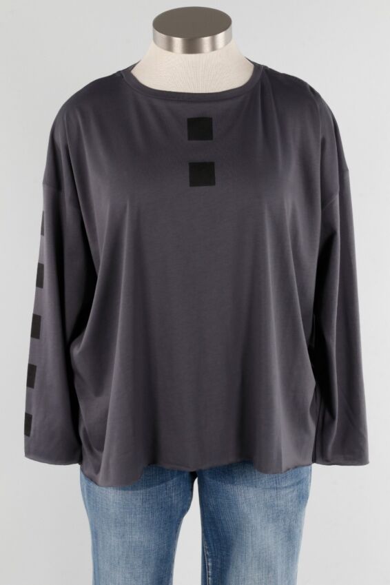 Square Boxy Tee - Manatee