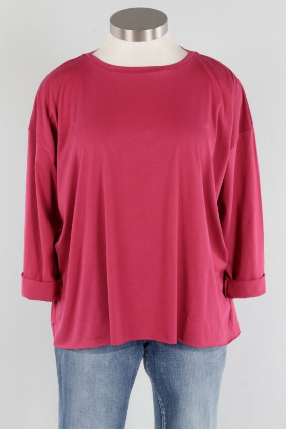 Boxy Tee - Crimson