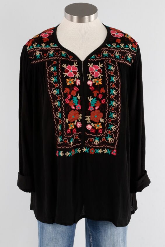 Gauze Blouse - Black