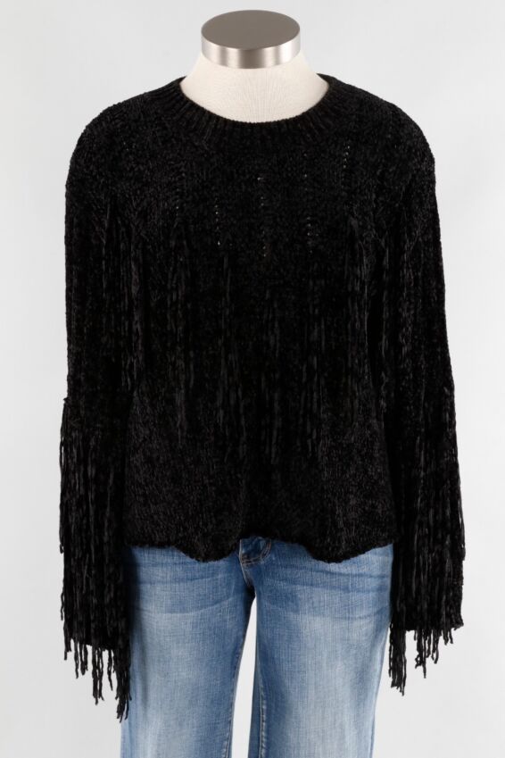 Fringe Top - Black