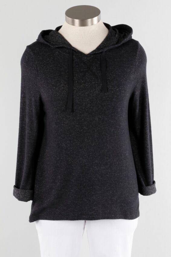 Hooded Pullover - Black