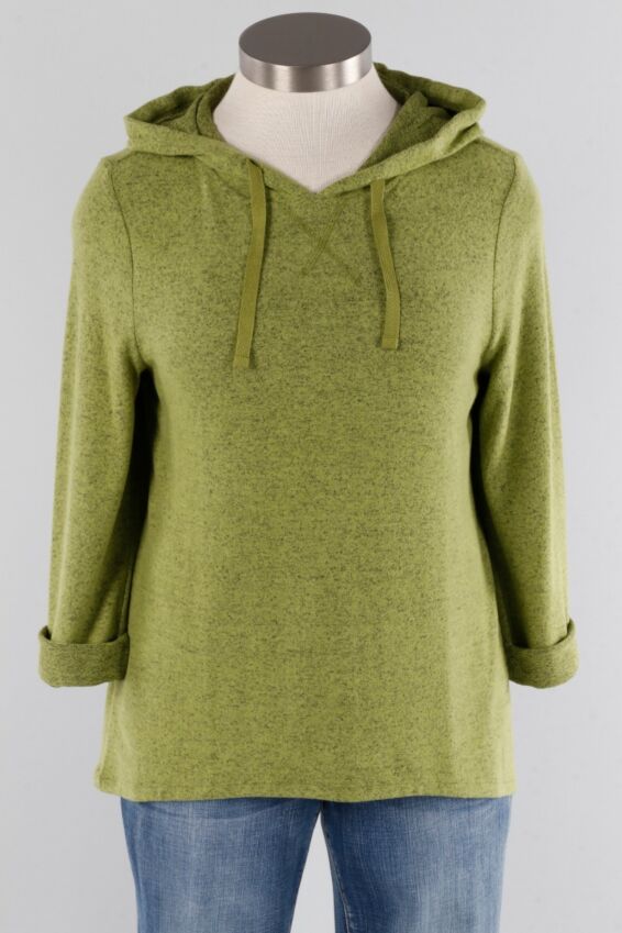 Hooded Pullover - Moss