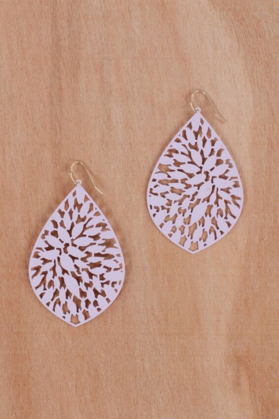 Teardrop Earring - Lavender