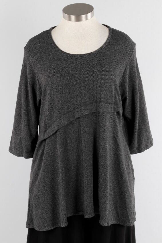 Folded Pullover - Herringbone