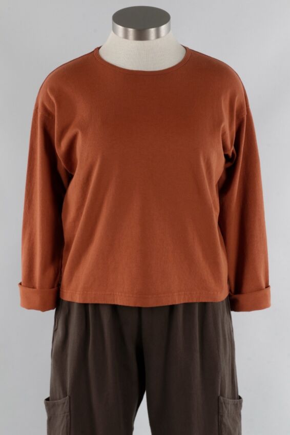Long Sleeve Crop Crew - Sequoia