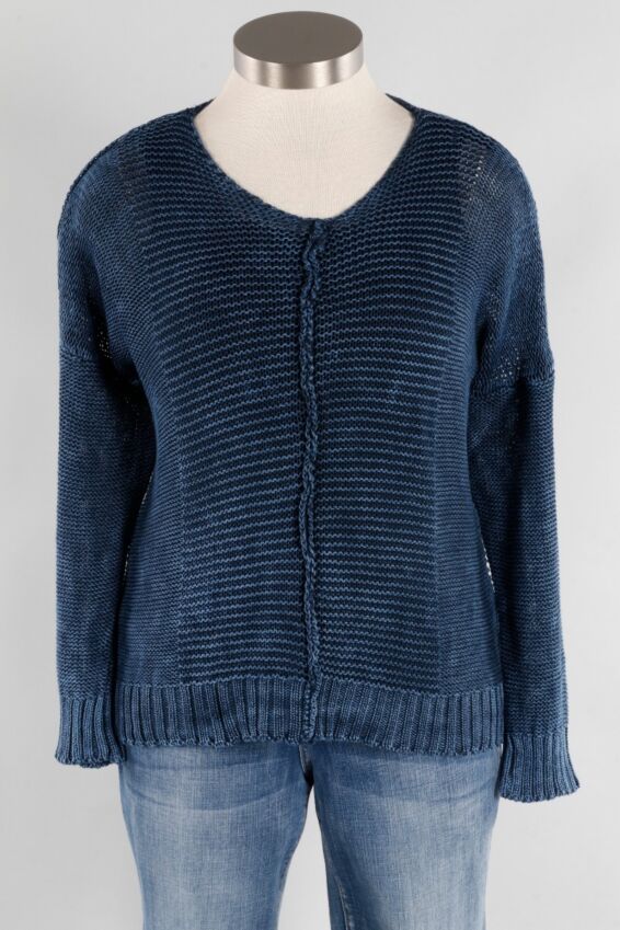 Mineral Wash Pullover - Navy