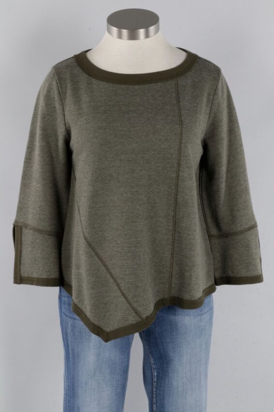 Asymmetrical Pullover - Loden