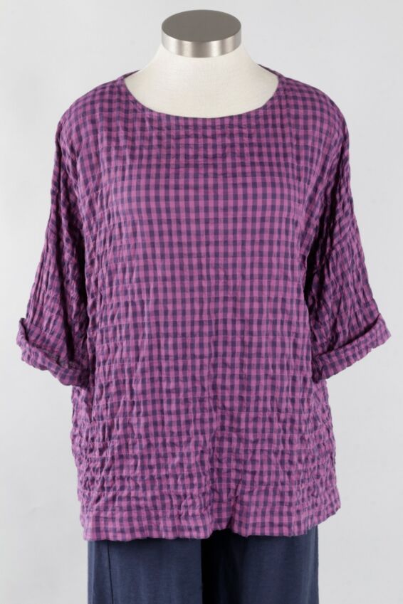 Osize Pullover - Gladiola Check