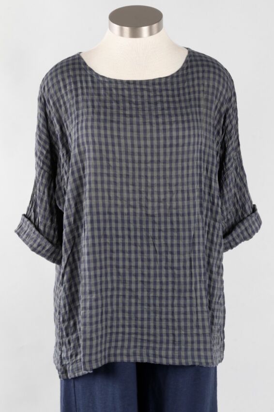 Osize Pullover - Iron Check