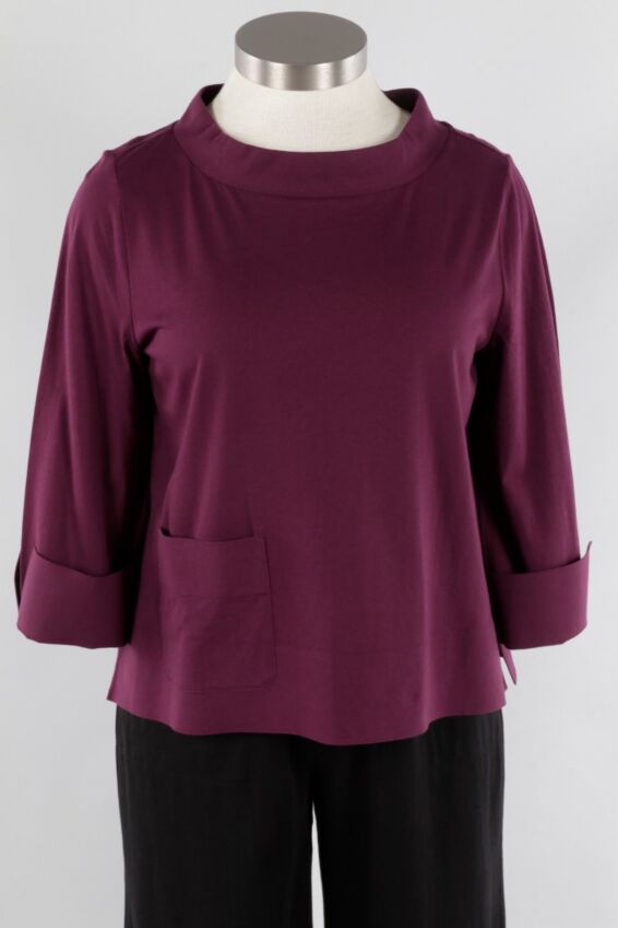 Pocket Pullover - Wine