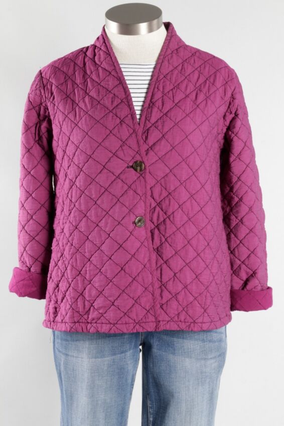 Collarless Jacket - Gladiola