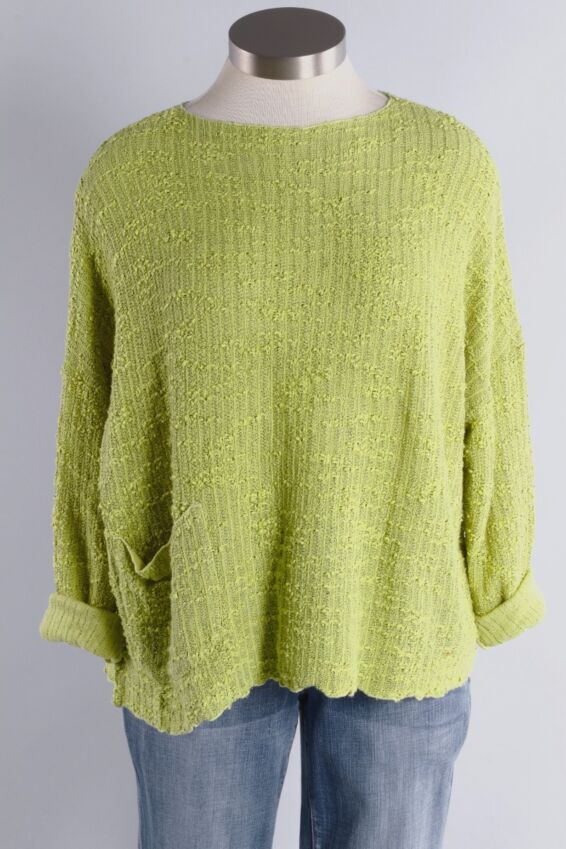 Osize Pocket Pullover - Sour Apple