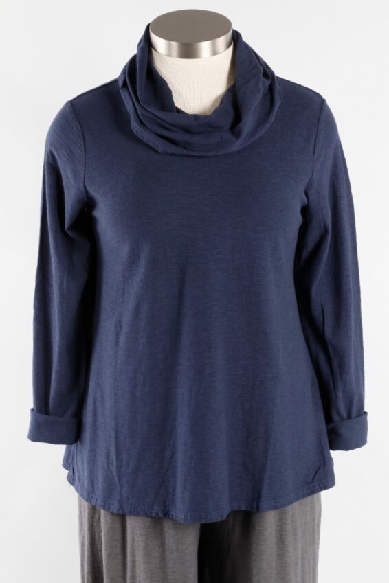 Cowl Neck Pullover - Bluemoon