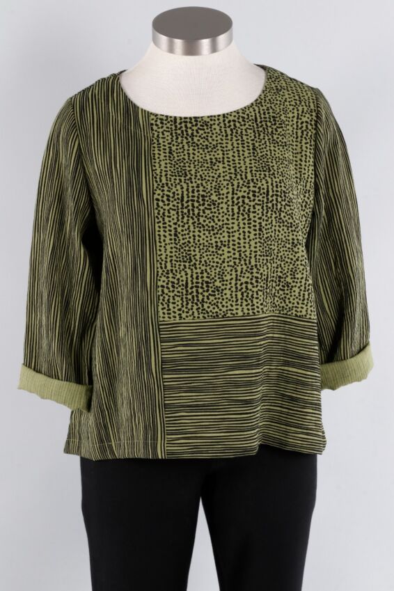 Button Back Pullover - Sage